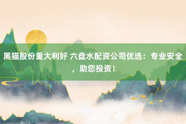 黑猫股份重大利好 六盘水配资公司优选：专业安全，助您投资！