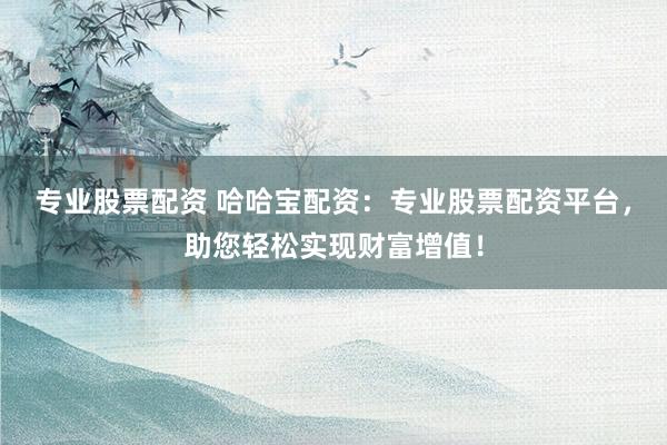 专业股票配资 哈哈宝配资：专业股票配资平台，助您轻松实现财富增值！
