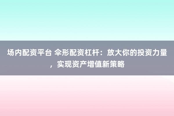 场内配资平台 伞形配资杠杆：放大你的投资力量，实现资产增值新策略