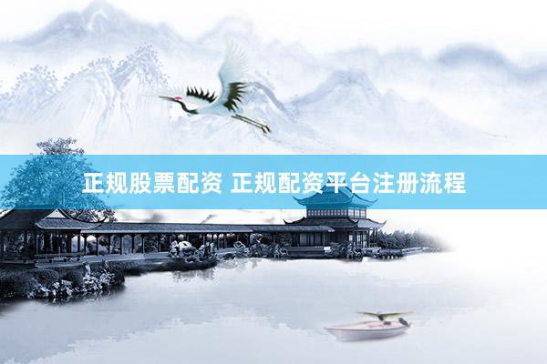 正规股票配资 正规配资平台注册流程