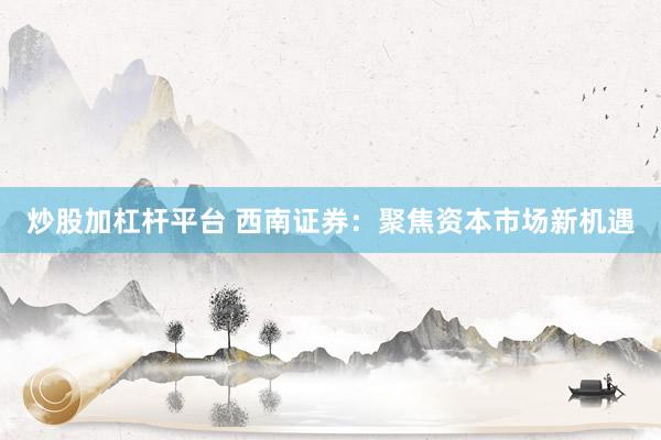 炒股加杠杆平台 西南证券：聚焦资本市场新机遇