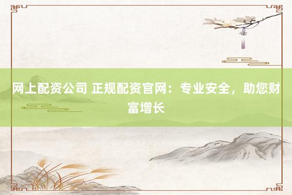网上配资公司 正规配资官网：专业安全，助您财富增长
